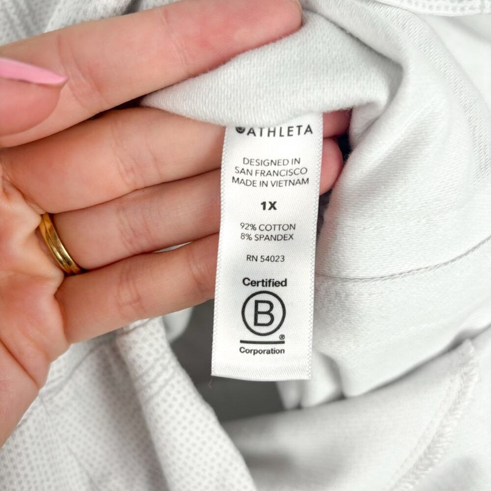 NWT Athleta Farallon Printed Romper White Size 1X - Picture 10 of 11